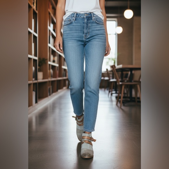 Stylish distressed MIZ MOOZ Two-Tone LEATHER Ankle Boots w/straps 40 - Picture 3 of 11